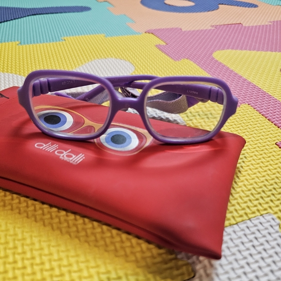 Dilli Dalli Eyewear Children Glasses Light Purple with Adjustable Strap - Picture 1 of 4